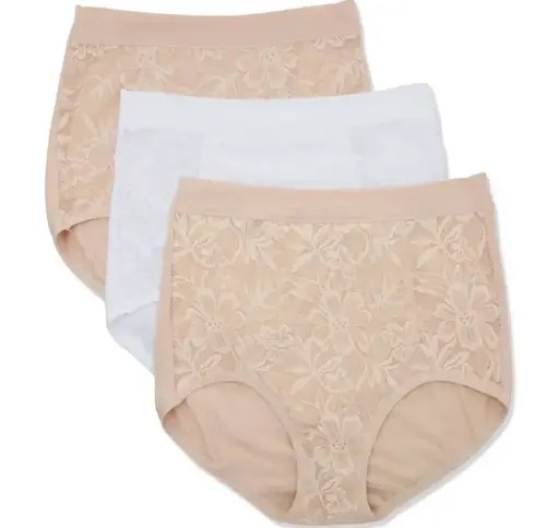 Cotton High-Waist Briefs (3-in-1 Pack) 