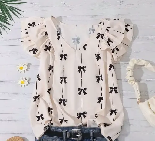 Butterfly Sleeve Blouse