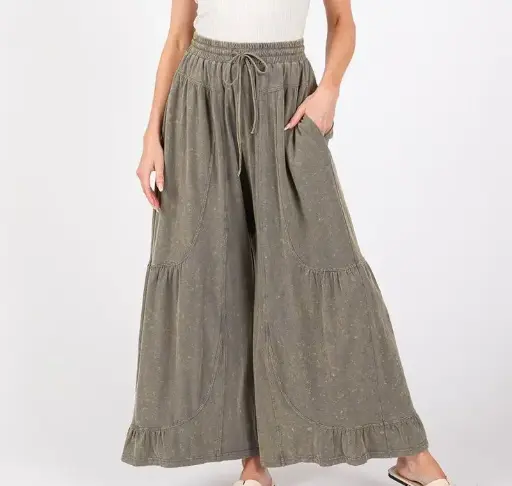 Drawstring Waist Pants
