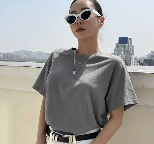 Loose Fit Round Neck Tee